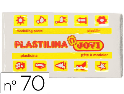 Barra 50g. plastilina Jovi 70 blanca